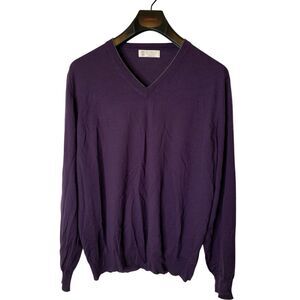 Brunello Cucinelli Cashmere sweater v neck men's size 54